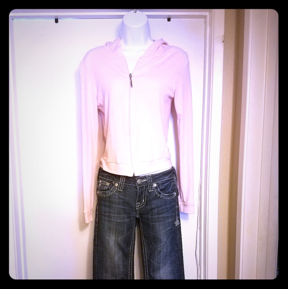T party pink hoodie zip up